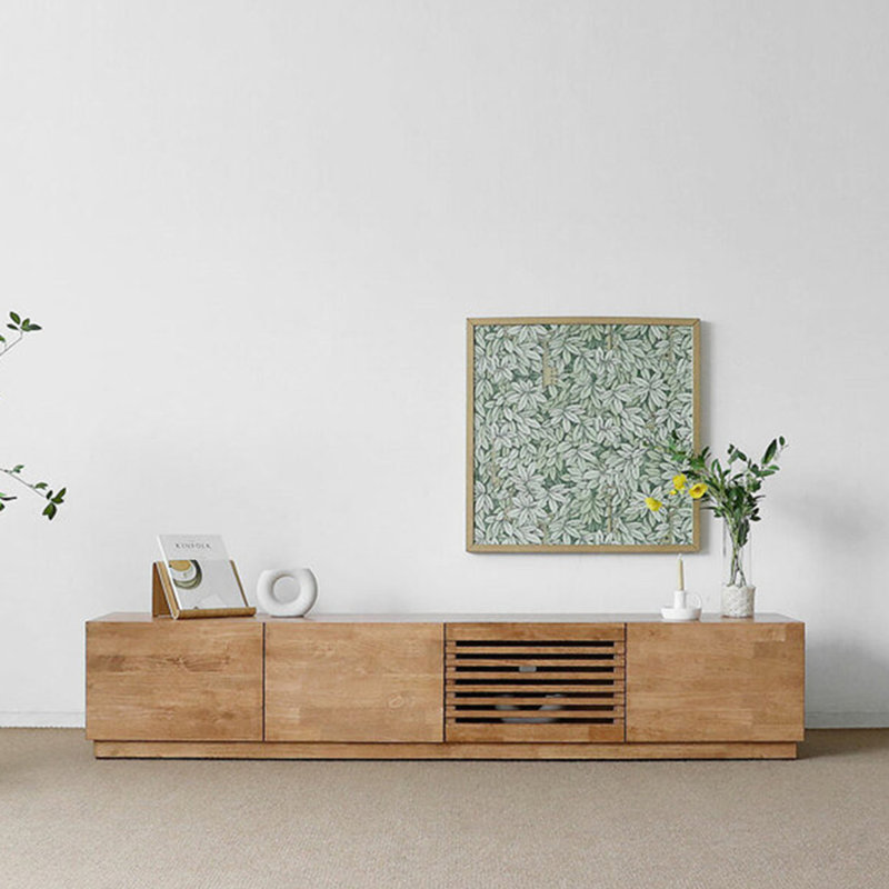 Meuble télé Modern Minimalist, 15.4"H x 70.9"L x 15.7"W
