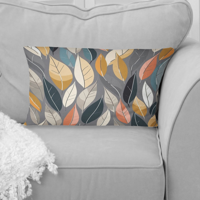 Coussin Retro Abstract Leaves III - Abstract