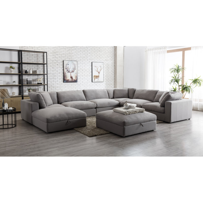 Canapé modulaire réversible Haruyoshi, Graphite