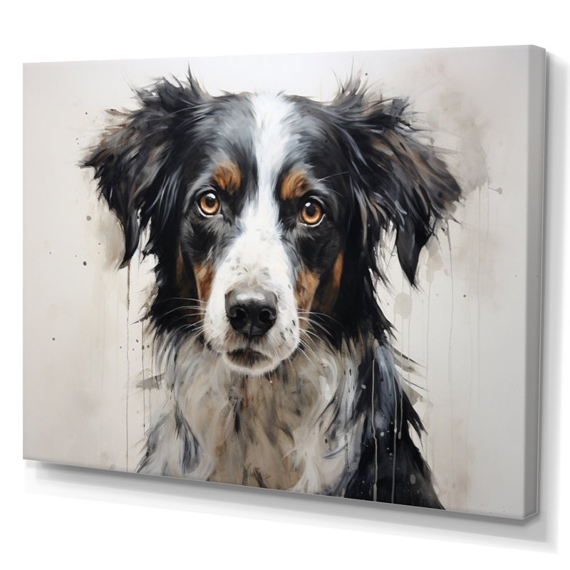 Dog Faithful Companion I - imprimé, H 12 po x l 20 po x P 1 po, Toile tendue