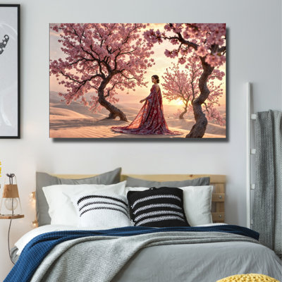 Art mural Cherry Blossom Desert