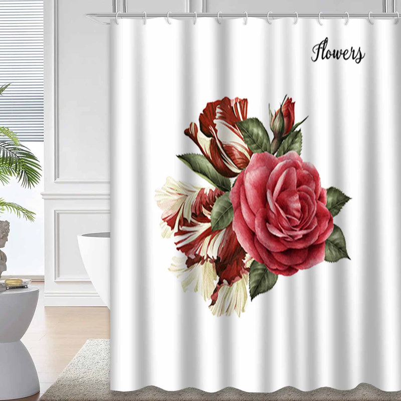 Bouquet de roses, aquarelle, voeux, invitation, anniversaire, vacances, été, 12 crochets, L 72 po x l 72 po