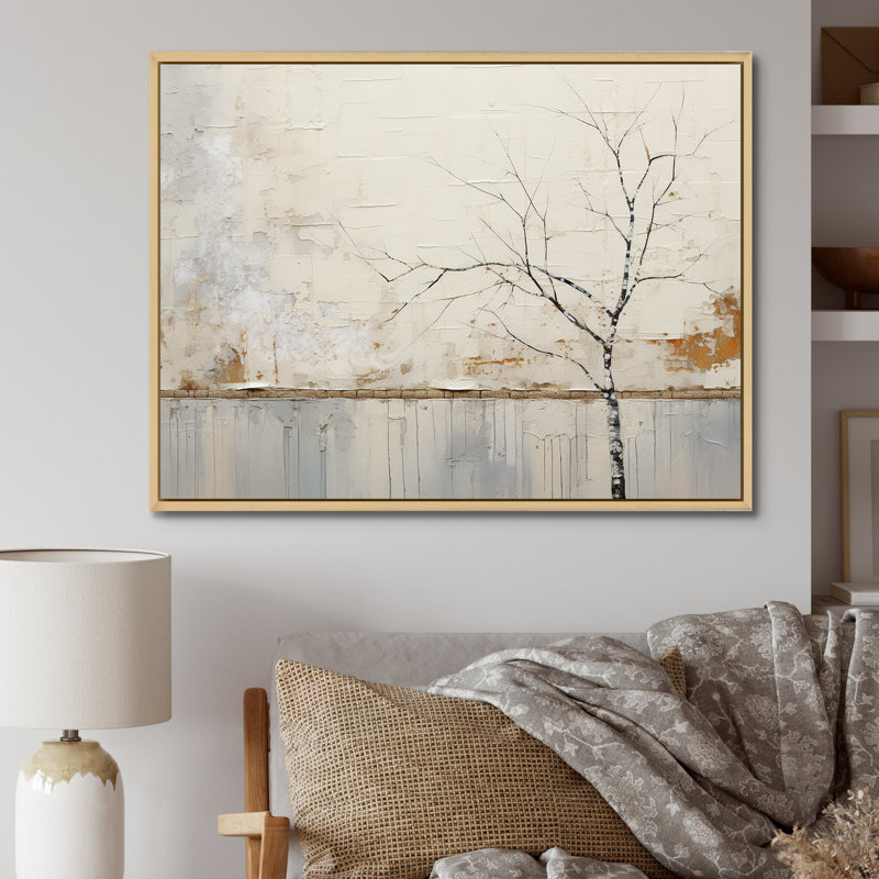 Simplicity Winter Dream III, H 34 po x l 44 po x P 1,5 po, Cadre naturel flottant