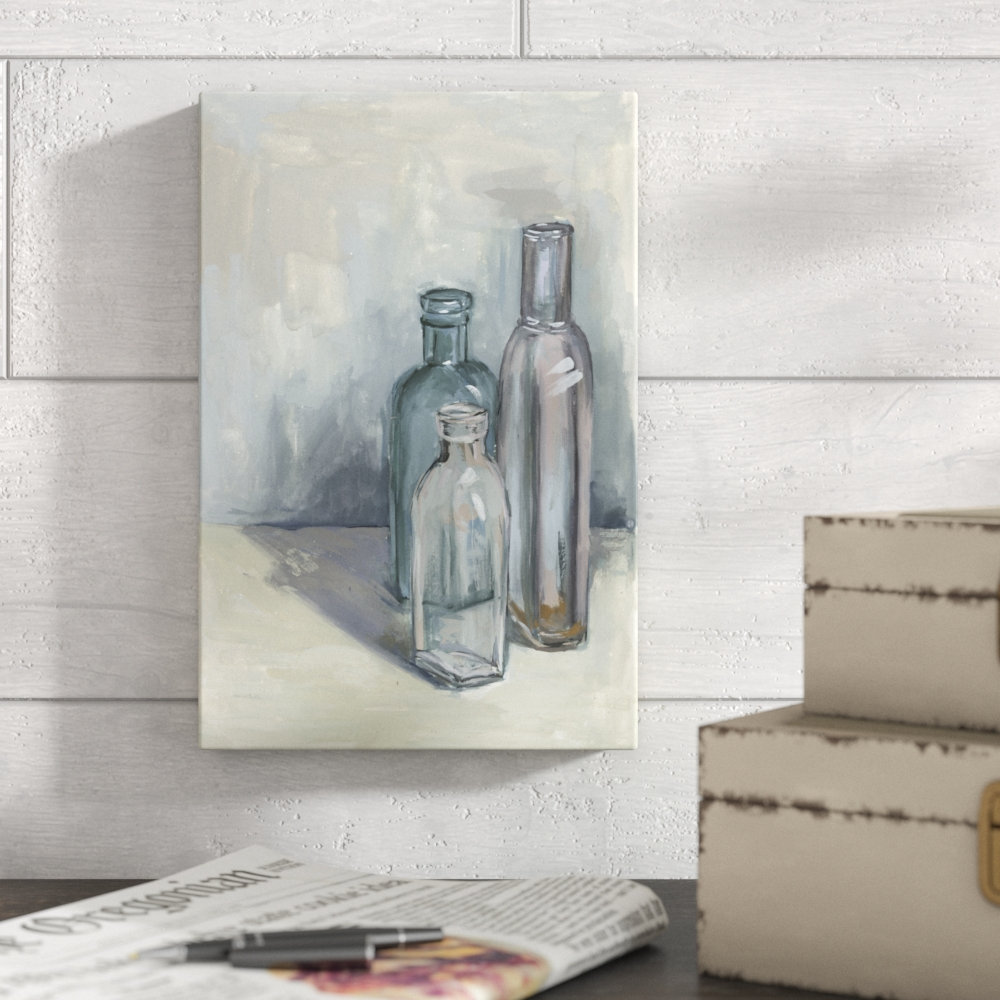 Still Life with Bottles II by Melissa Wang - Wrapped Canvas Painting Print