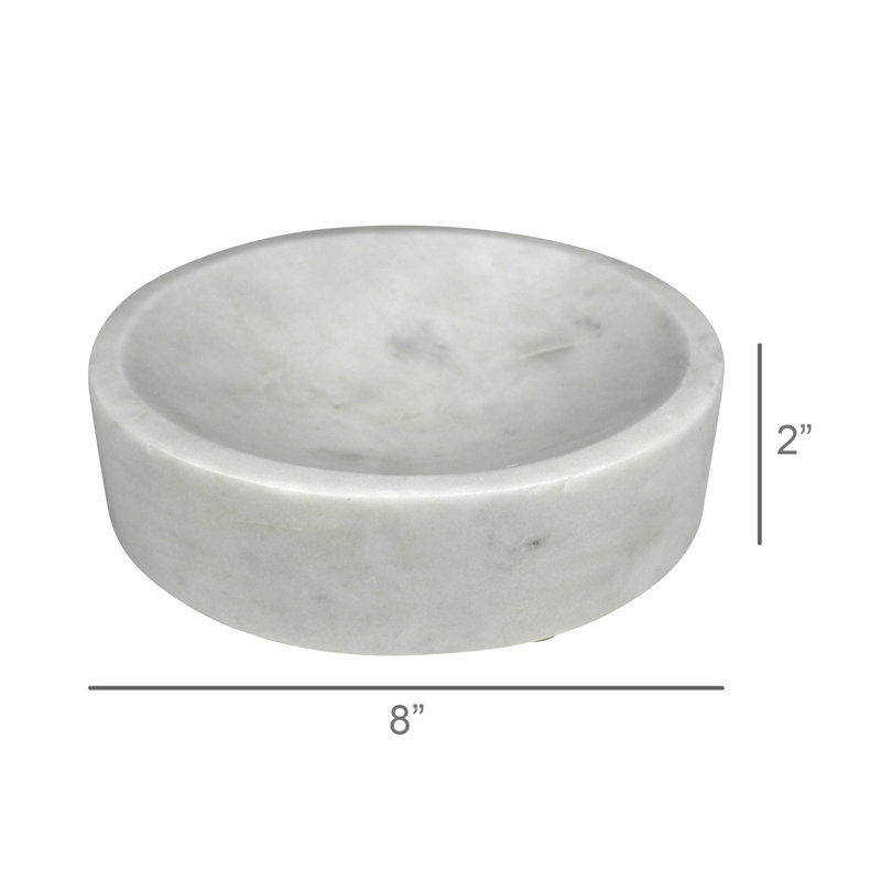 Bol de plongée, marbre blanc
