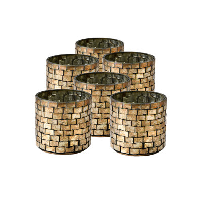 Millwood Pines Pack Of 12 Vintage Mosaic Candleholder, Ideal For Weddings, Home Decor, Thanksgiving, Holidays, Events, Anniversaries, Perfect Gift For -  376E777AF3DA40A6BBEB7BA76FFD980F