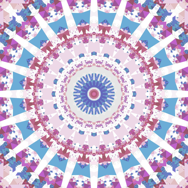 «Kaleiope Studio Bohemian Mandala» par Michelle Arena - impression sur toile tendue, H 12 po x l 12 po
