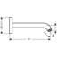 AXOR ShowerSolutions 9-Inch Showerarm-509201786
