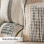 Paquet de 2 housses de coussins décoratifs Boho 18X18 Housse de coussin de style campagnard avec taies d'oreiller en chenille rayée Housse de coussin carrée pour canapé-lit, rayures vert olive