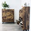 Armoire de rangement pour chaussures avec deux tiroirs rabattables