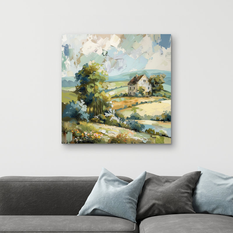 On the plain - 32"x32" art on canvas