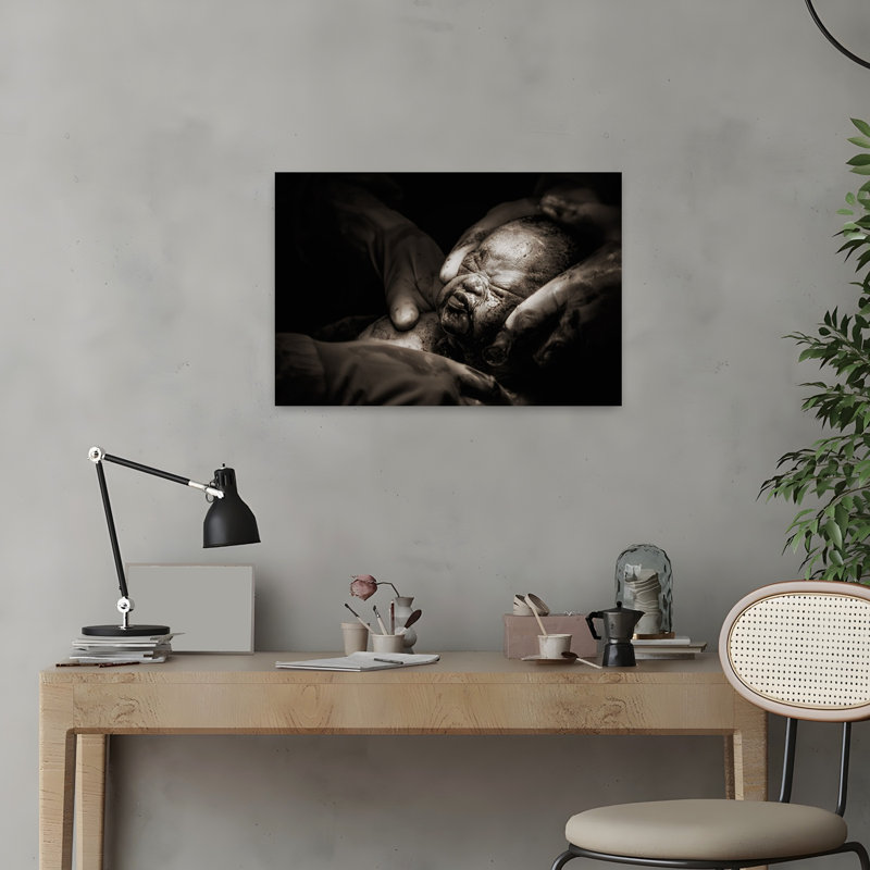 Miracle de la Naissance - Affiche d'architecture contemporaine abstraite, 16" H x 24" W