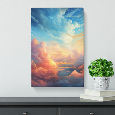 Cloudy Sky Digital - Art Prints - Wrapped Canvas