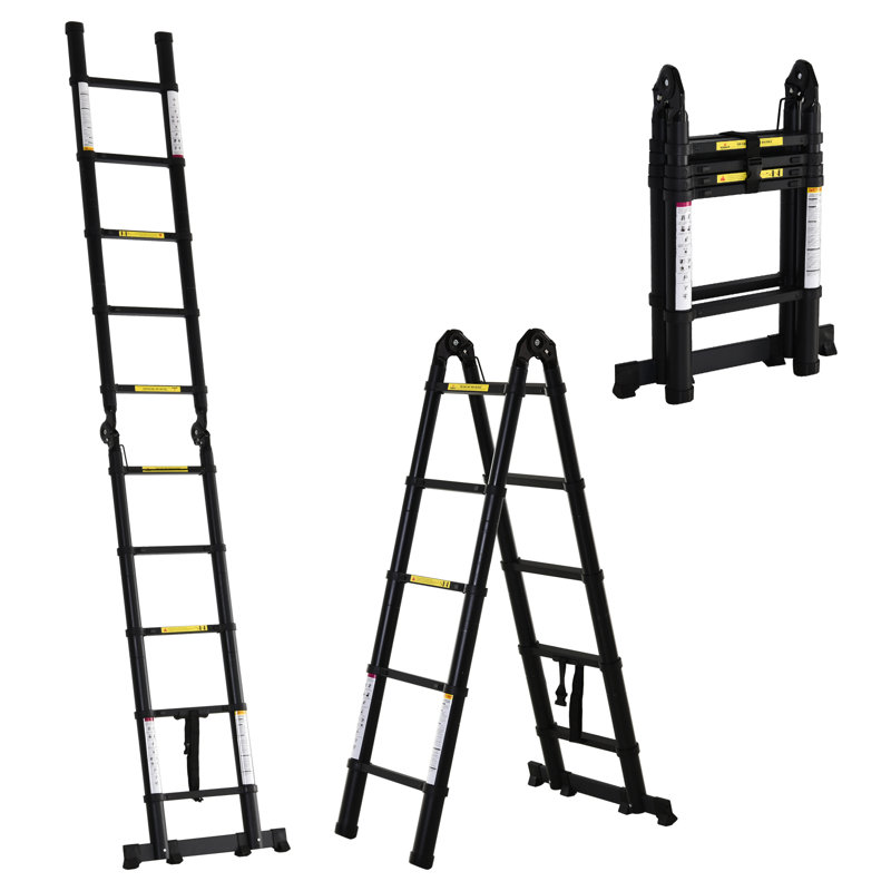 10 - Step Aluminum Folding Extension Ladder