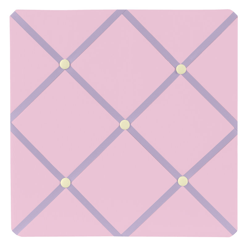 Lavender and Pink Butterfly Fabric Memo Board