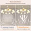 Ventilateur de plafond lustre 31 "avec lumière et télécommande avec abat-jour sphérique laiteux-1090761591