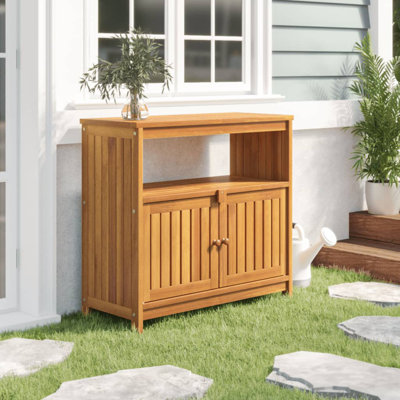 Jensenn Rectangular 80cm L Outdoor Buffet & Console Table