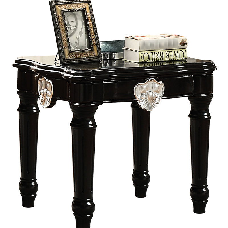 Table de bout Classic Classic - avec tablier en bois de peuplier