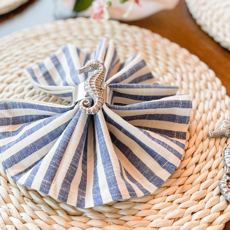 Sea Horse Metal Napkin Ring