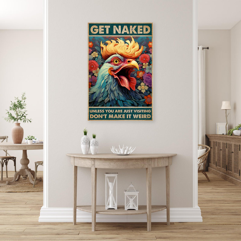 " Chicken Dont Make It Weird ", 20" H x 16" W x 1.25"D