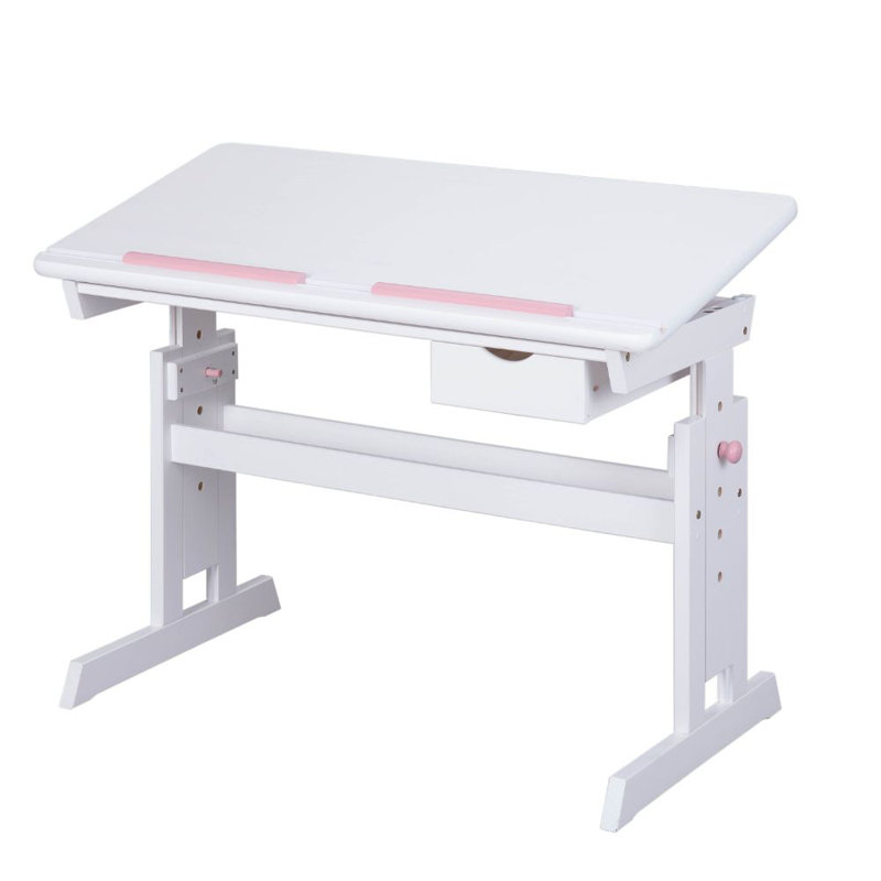 109 cm Kinderschreibtisch Simon, White/Blue/Pink