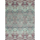 Fanciful Hand Knotted Ikat Area Rug