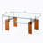 Tempered Glass Coffee Table, Modern Glass Coffee Table for Living Room, 2-Tier Storage Center Coffee Table with Legs-368342944