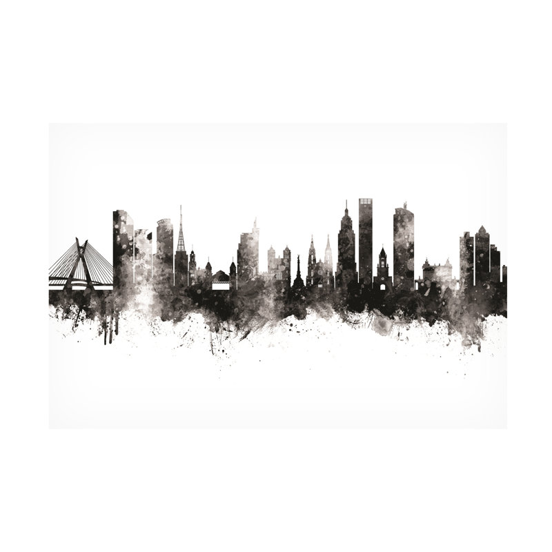 Michael Tompsett, «Rio de Janeiro, Brésil, noir et blanc», art sur toile, H 22 po x l 32 po x P 2 po