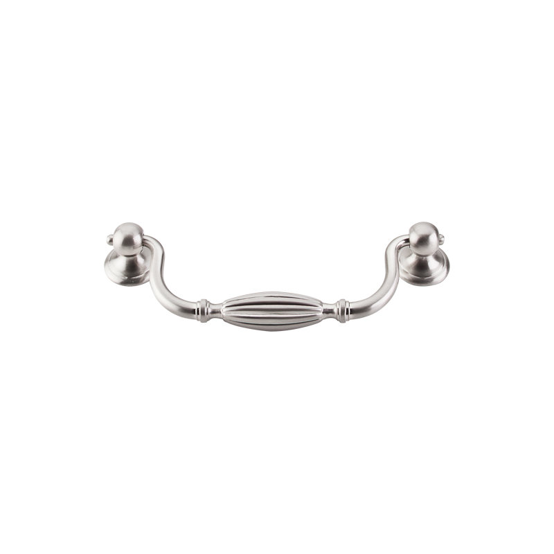 Tuscany 5 1/16" Center to Center Drop handle, Brushed Satin Nickel, 5 1/16" Center to Center