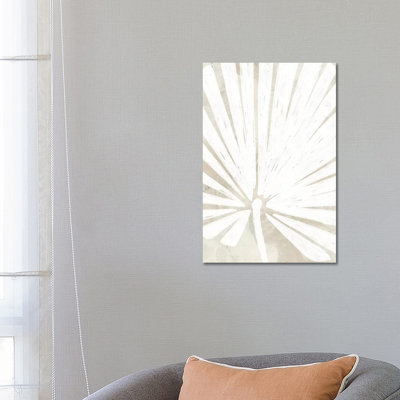Linen Tropical Silhouette IV by June Erica Vess - Wrapped Canvas Print