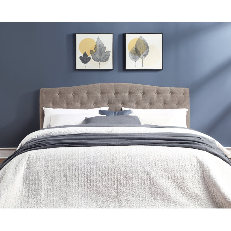 Tête de lit tapissier Gopika, Marron, Grand