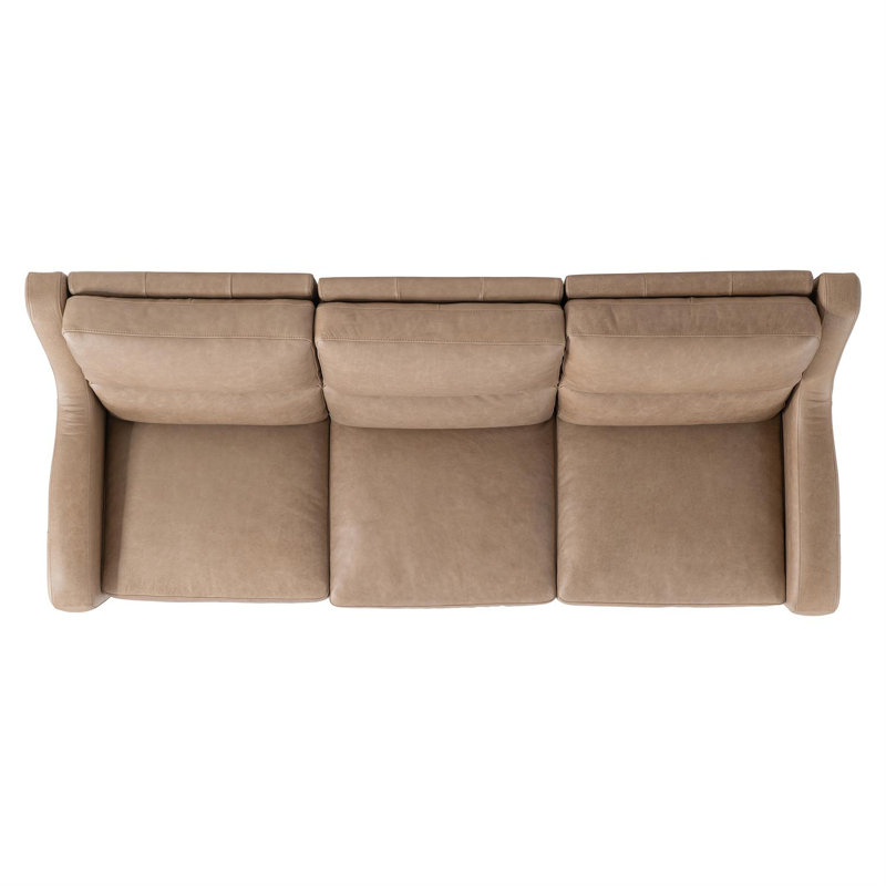 Bernhardt Ventura Leather Power Motion Sofa