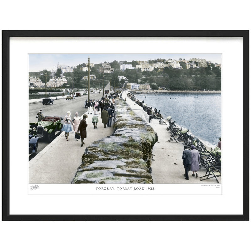 Torquay, Torbay Road 1928 by Francis Frith - Single Picture Frame Print, 28cm H x 36cm W x 2.3cm D