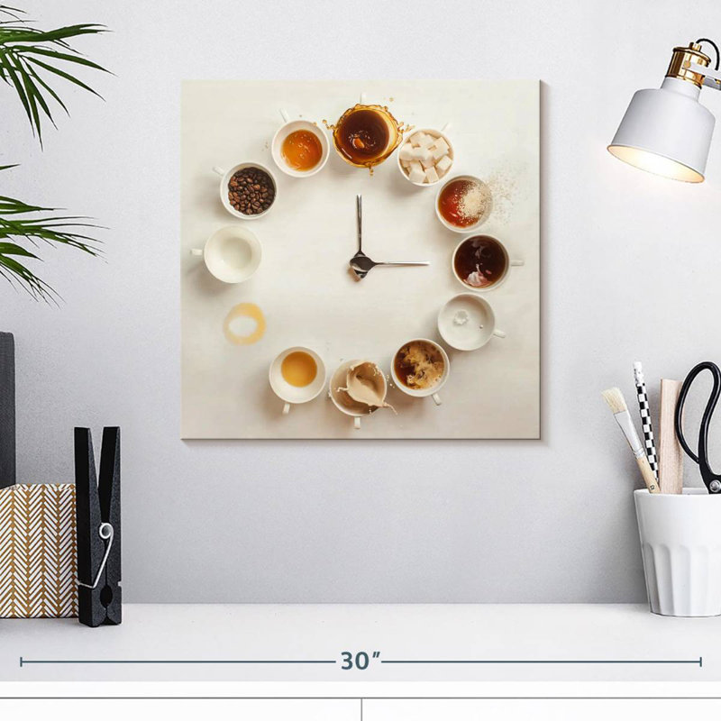 Yarlin Always Coffee Time, H 16 po x l 16 po