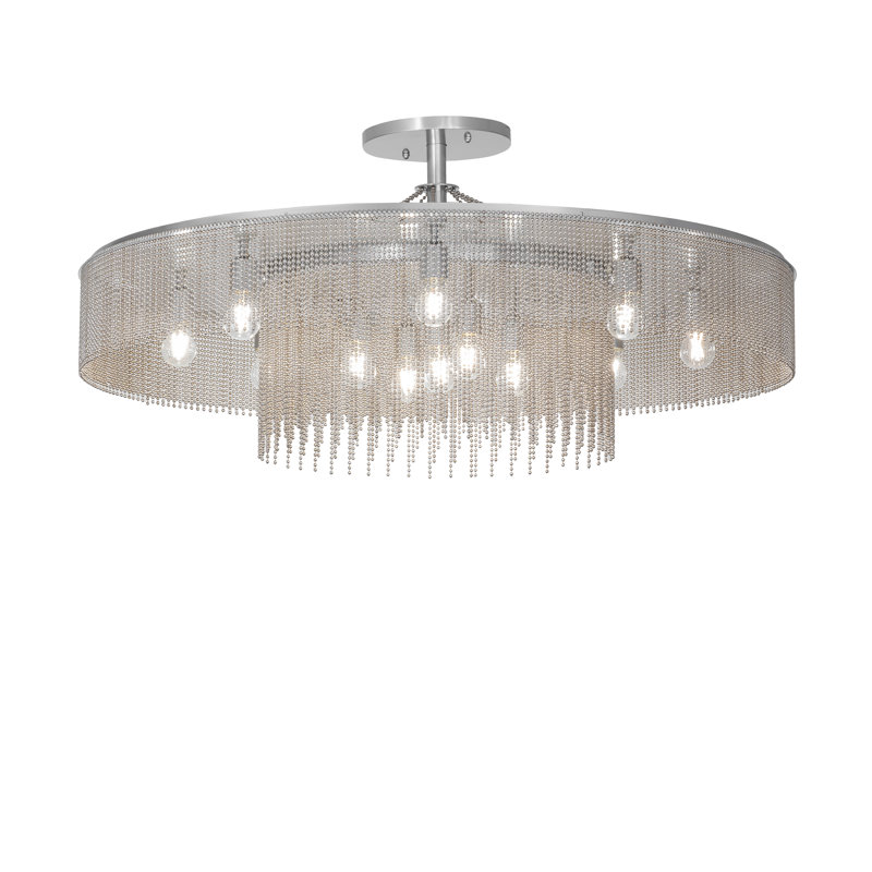 48" Wide Ball Chain Chandelier