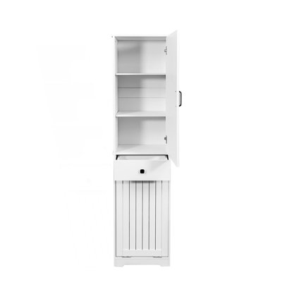 Armoire décorative, armoire à linge avec 1 armoire de rangement et 1 tiroir