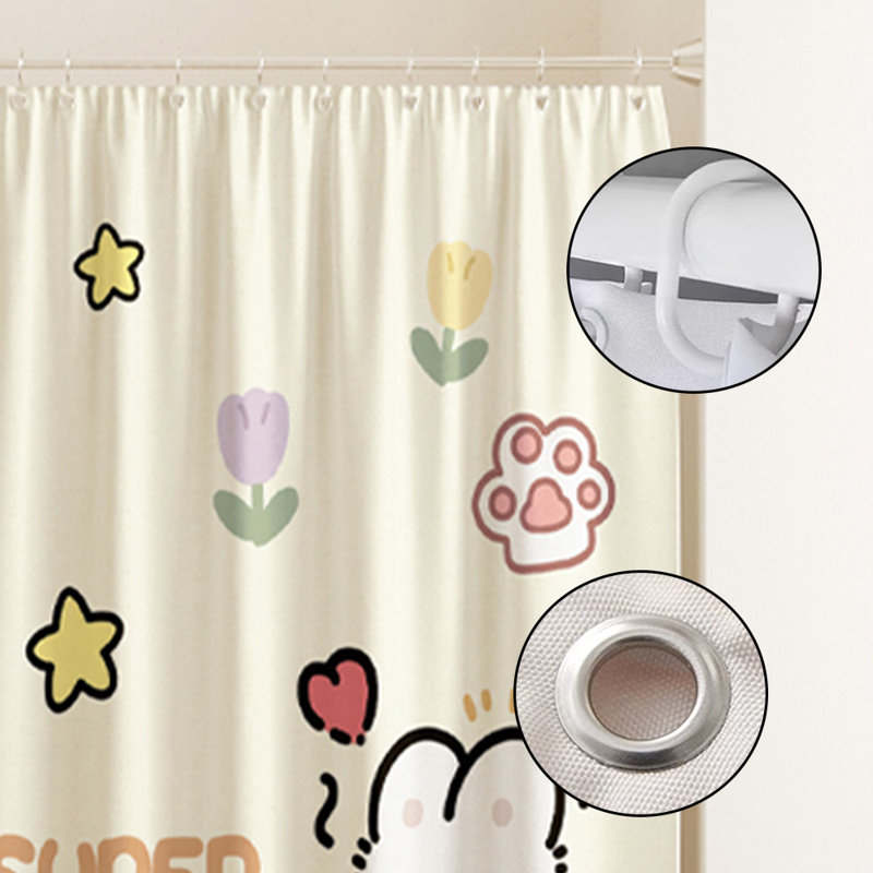 Rideau de douche en polyester