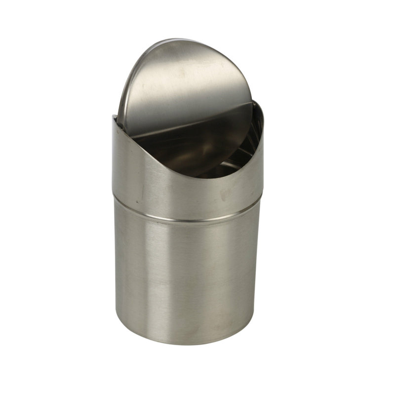 Steel Swing Top Kitchen Trash Can - 1.5L