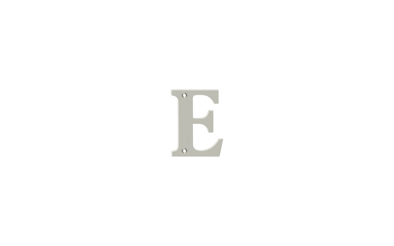 4" H Brass House Letter, Lifetime Brass, F