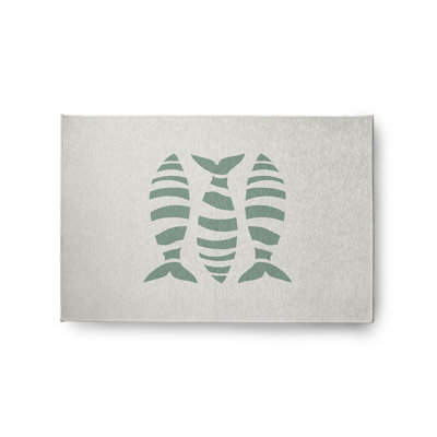 Tapis intérieur / extérieur à imprimé animal Mappsville