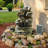 Chelonda Hand Crafted Weather Resistant Floor Fountain with Light