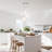 Modern Chrome 3 Light Cluster Pendant Light for Kitchen Island Bar Dining Room