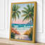 Palms Framing Paradise Coastal 1 Piece Wrapped Canvas Wall Art-692826644-692826654
