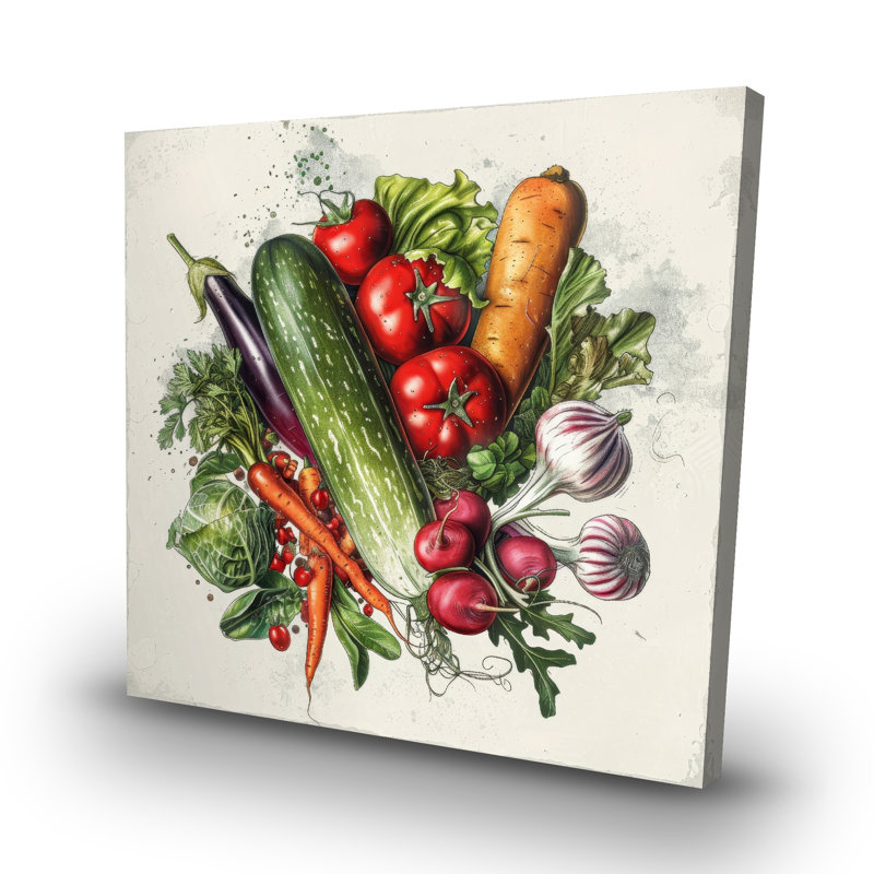Veggies - 32"x32" art on canvas