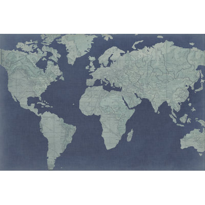 Linen Map II by Studio W - Graphic Art