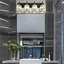Luminaire de meuble-lavabo moderne en cristal avec finition noir mat et laiton, 4 lumières à intensité variable-1443318689