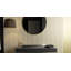 Lavabo de salle de bain mural en résine noir mat 47,2 po x 19,6 po Badeloft WT-05-A-MBLK