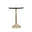 Glass Top End Table for Living Room Furniture, Gold Metal Sofa Side Table, Bedside Table