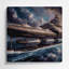 Art mural gris Space Space vaisseaux