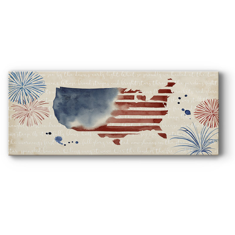 «Fourth of juillet Collection C», reproduction sur toile, H 24 po x l 60 po x P 1,5 po